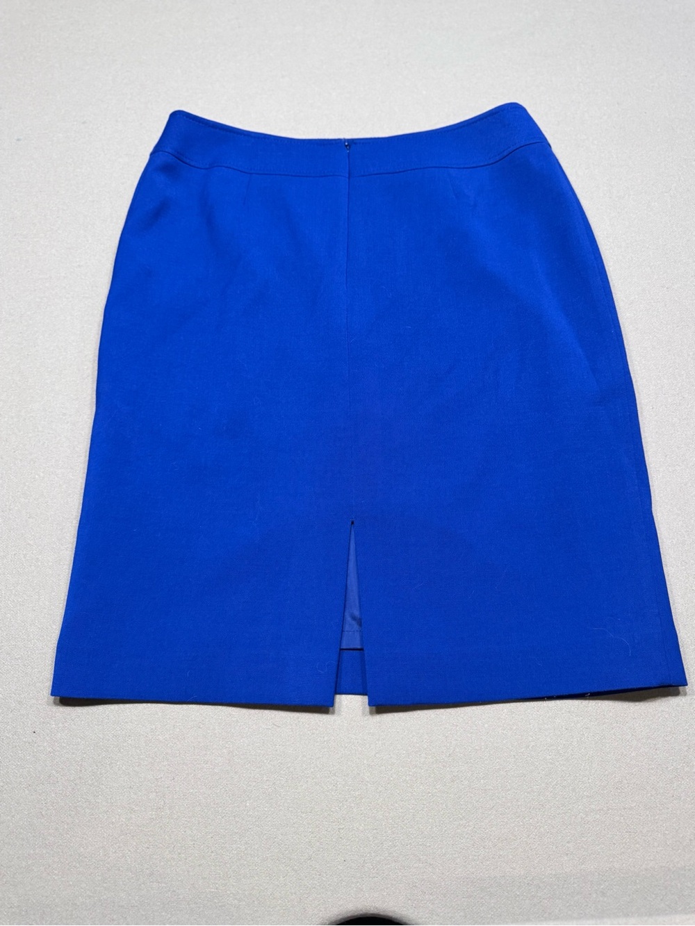Chic Cobalt Blue Pencil Skirt - Tailored Office Essential - Picture 3 of 7